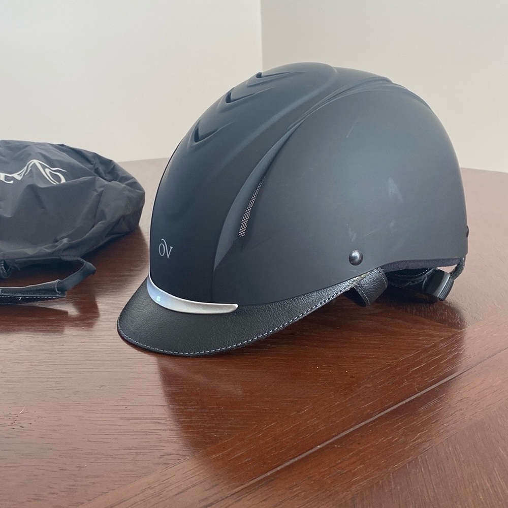OV Black Equestrian Helmet